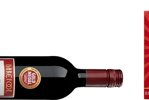 Världspremiär för barefoot zinfandel på box!