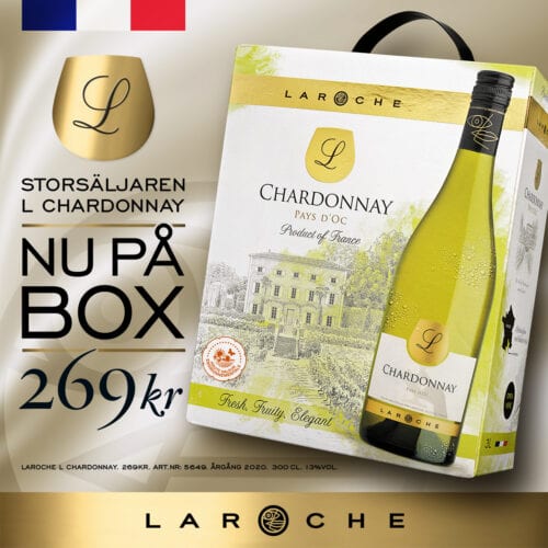 Nyhet! Storsäljaren Laroche L Chardonnay – äntligen på box!