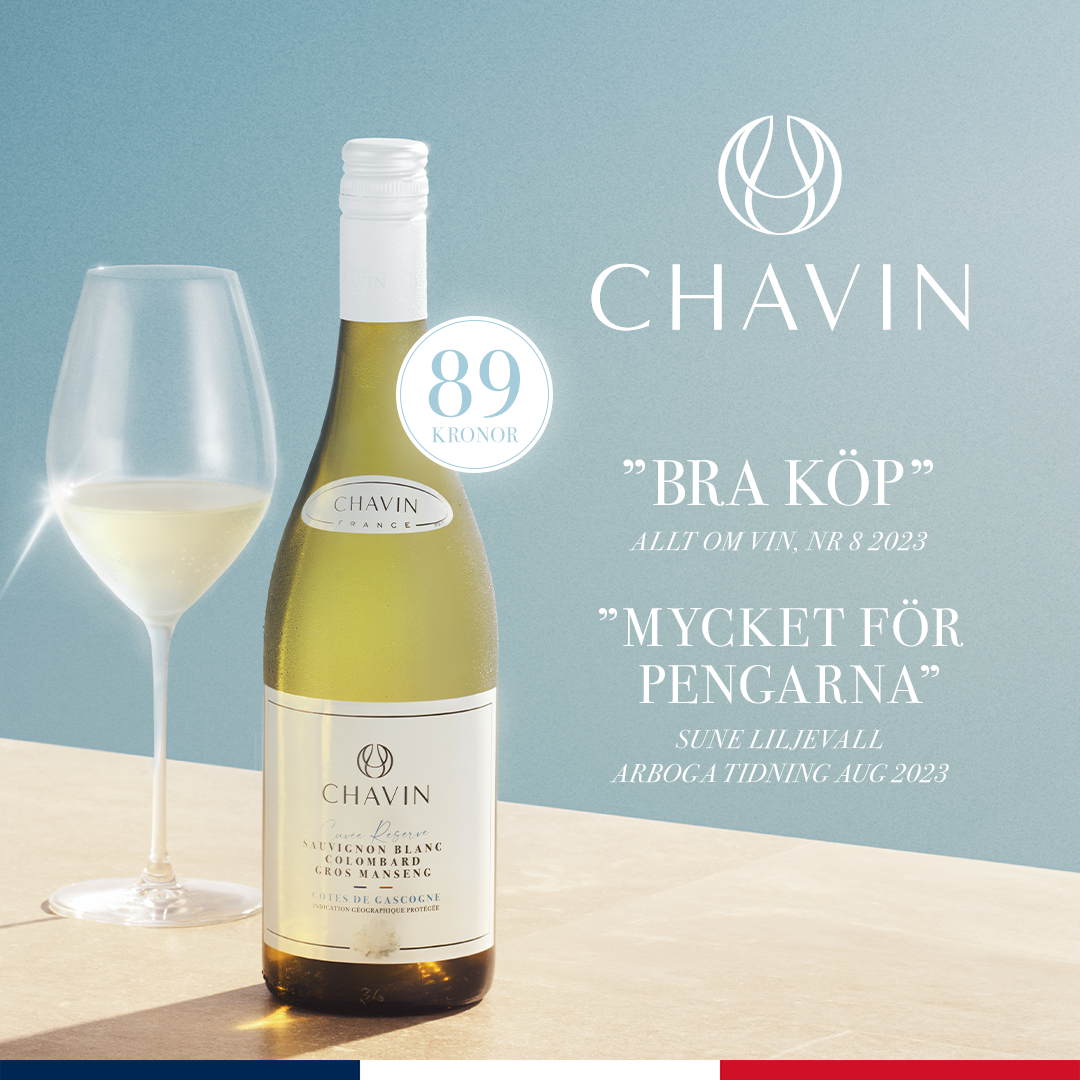 Chavin Sauvignon Blanc Côtes de Gascogne på flaska