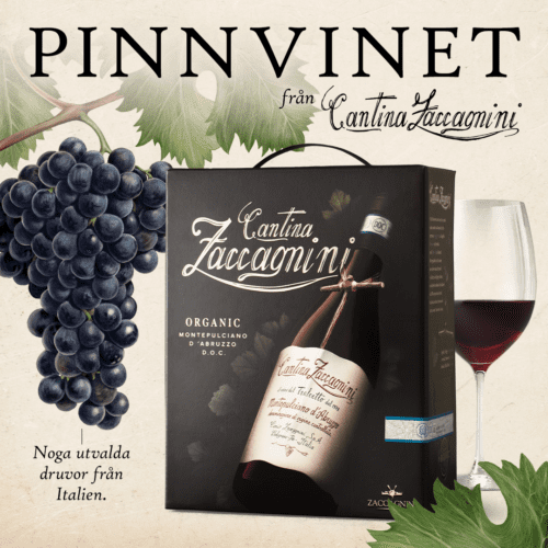 Pinnvinet Cantina Zaccagnini Montepulciano d’Abruzzo på box